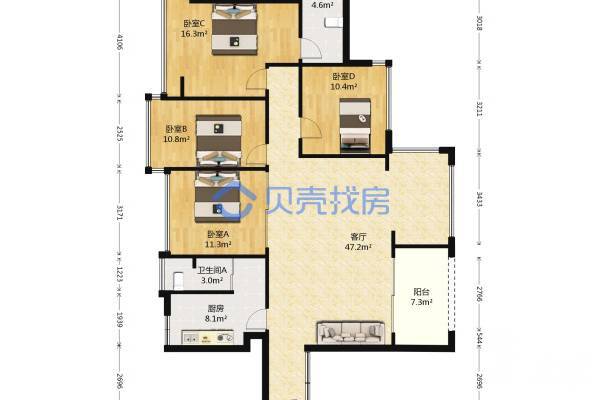 文峰華庭|精裝修4房，小區配套好，在求水山公園邊，環境好